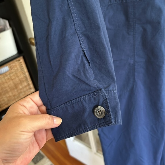 NWOT Title Nine Rosie Utility Long Sleeve Jumpsuit (L/Midnight) - Picture 6 of 7